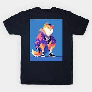 Cool Shiba in the City T-Shirt